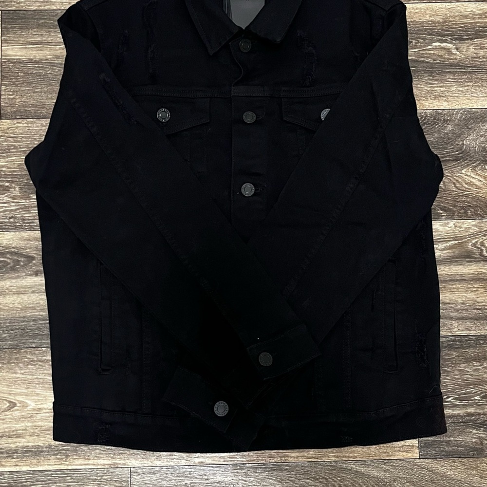 Classic Black Denim Jacket for Men